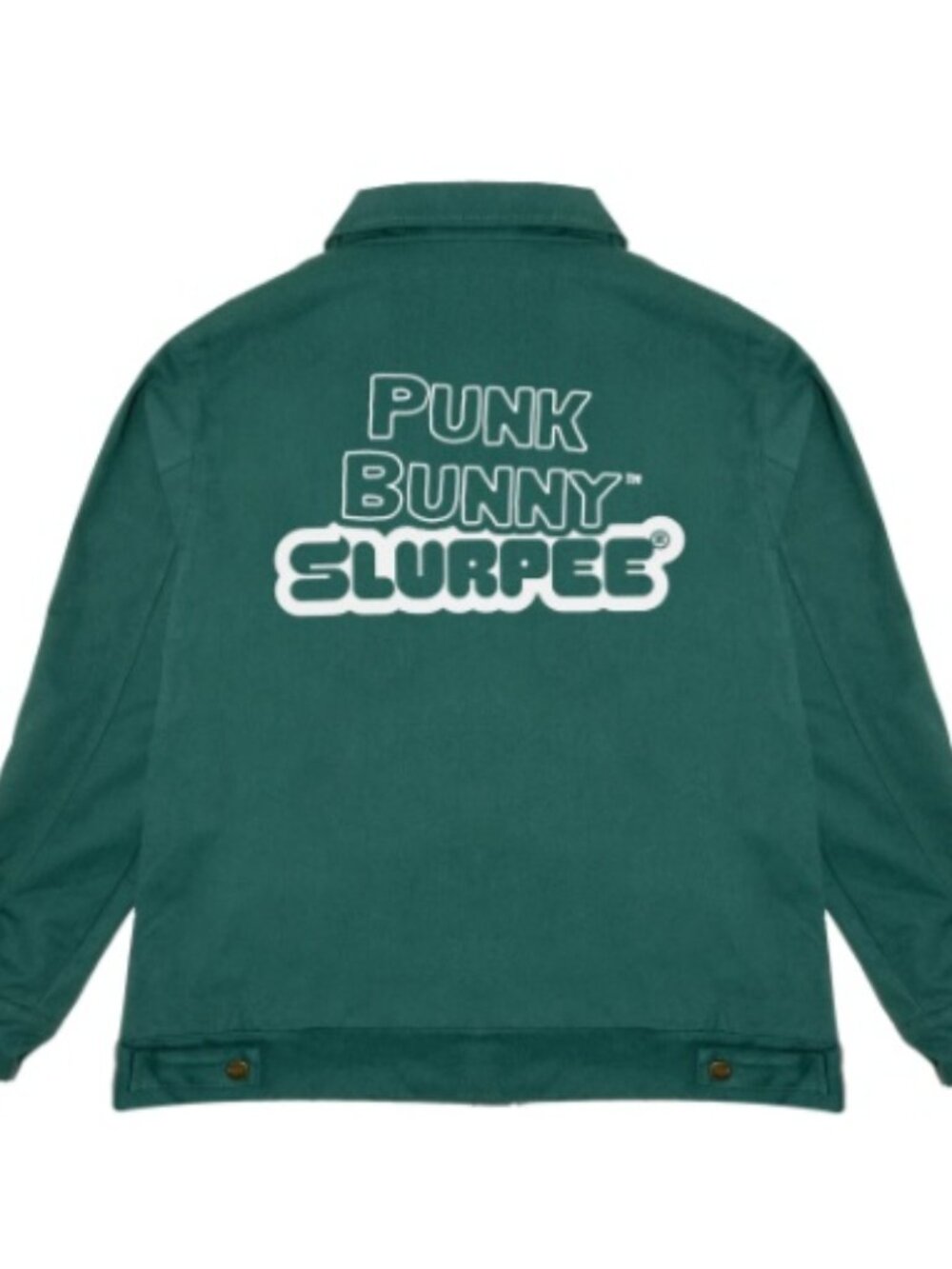 7 Eleven Punk Bunny Green Day Slurpee Canvas Jacket Medium Green Limited